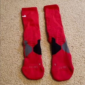 Red Nike socks